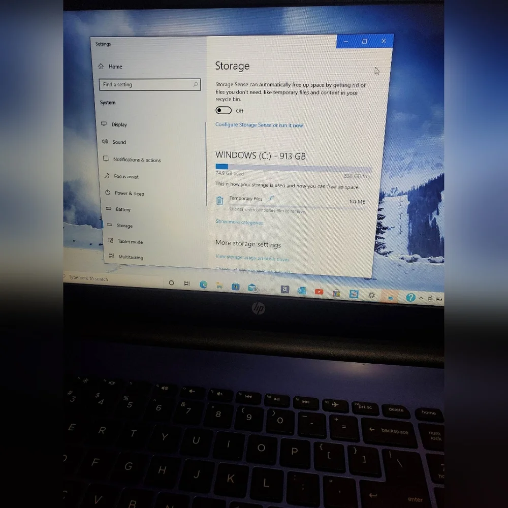HP Notebook Product Dimensions (L x W x H)19.02 x 12.00 x 2.72 In 15 in Screen